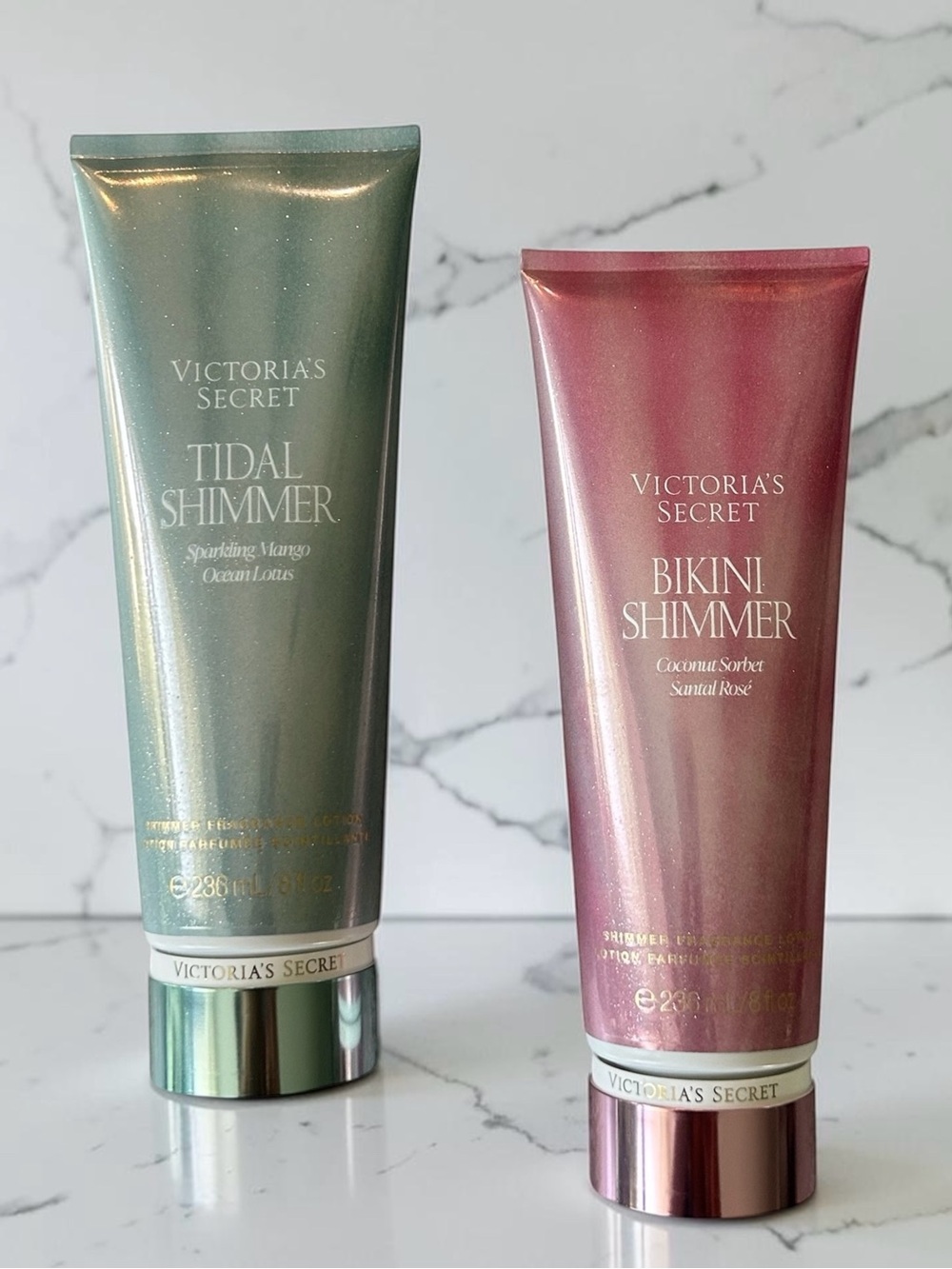 VICTORIA'S SECRET Tidal Shimmer & Bikini Shimmer Duo Full size 8 oz. each NEW